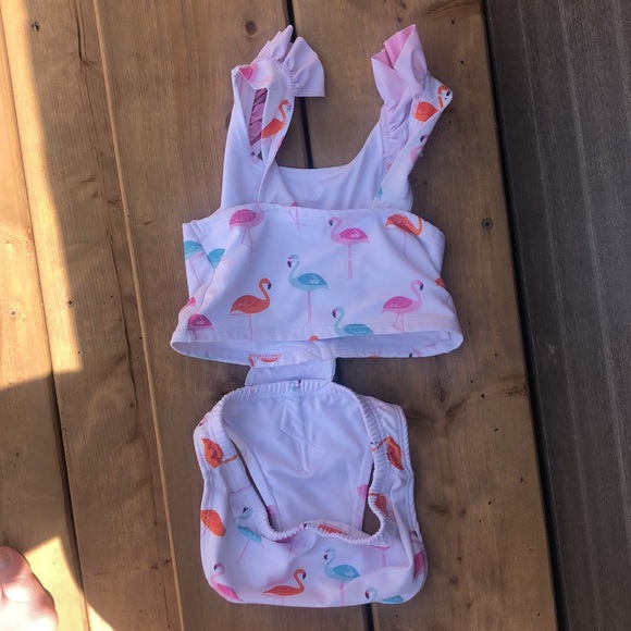 Baby Flamingo Bathing Suit - Picture 3 of 3